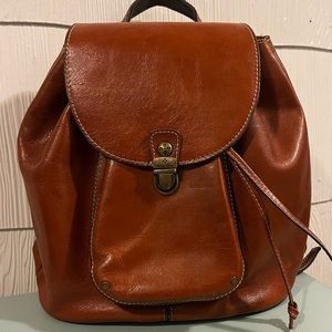 EUC Patricia Nash Backpack luxurious leather with velvety soft interior.